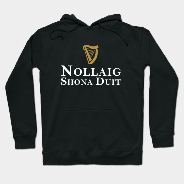 Nollaig Shona Duit Christmas Irish Drink Hoodie by The Gift Hub